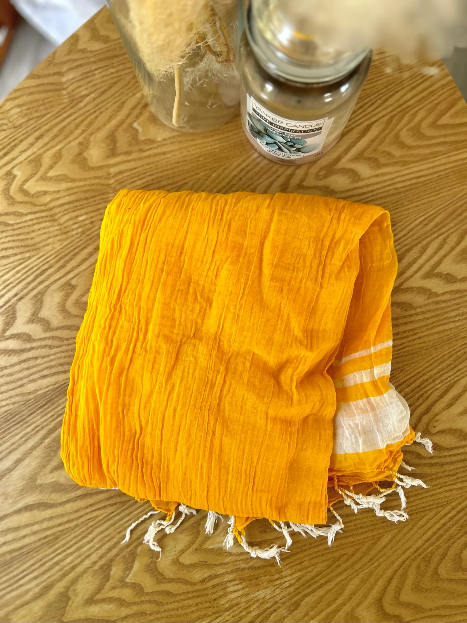 Parêo de praia amarelo vivo 100% algodão Envie de Fraise – photo 8